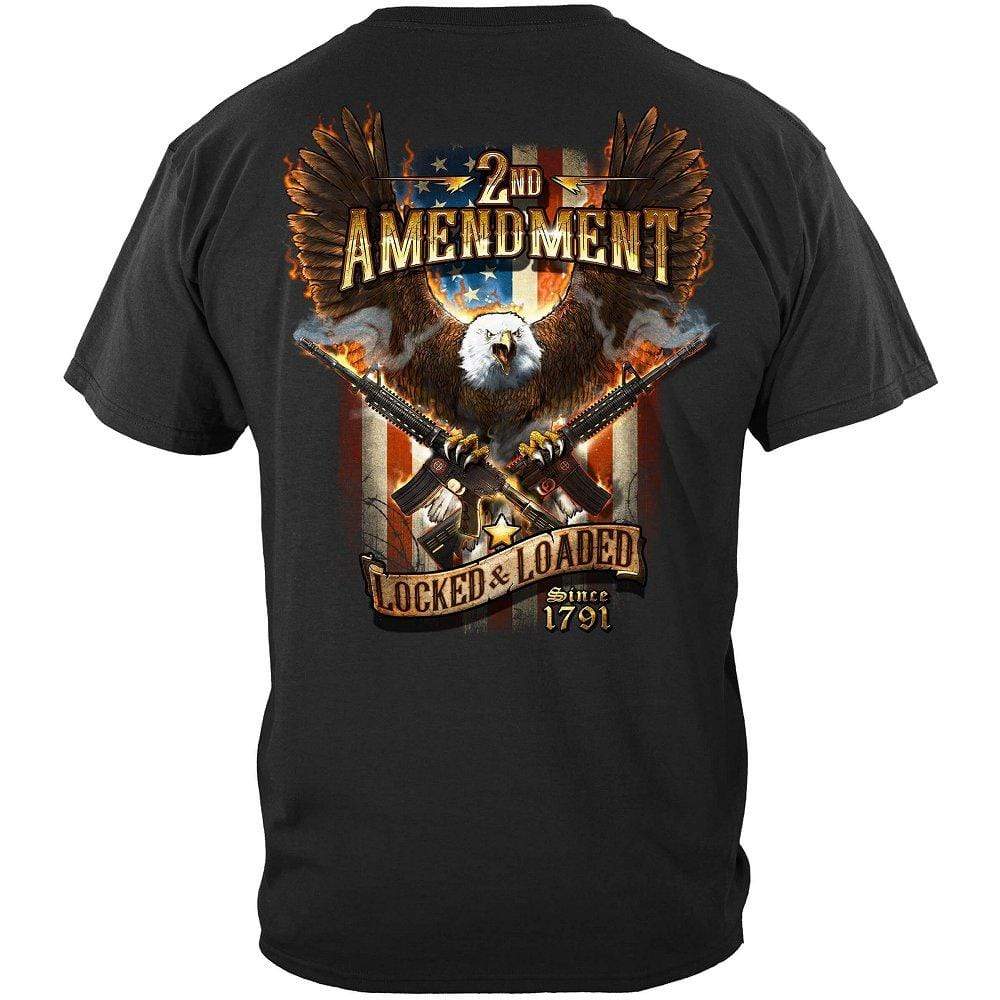 2nd Amendment Attack Eagle With Double AR15 Premium Men's T-Shirt