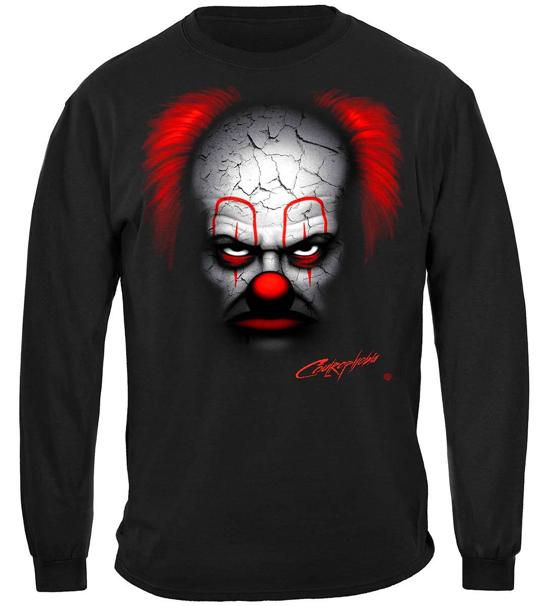 Evil Clown Scary Long Sleeves