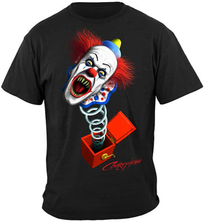 More Picture, Evil Clown Jack in the Box T-Shirt