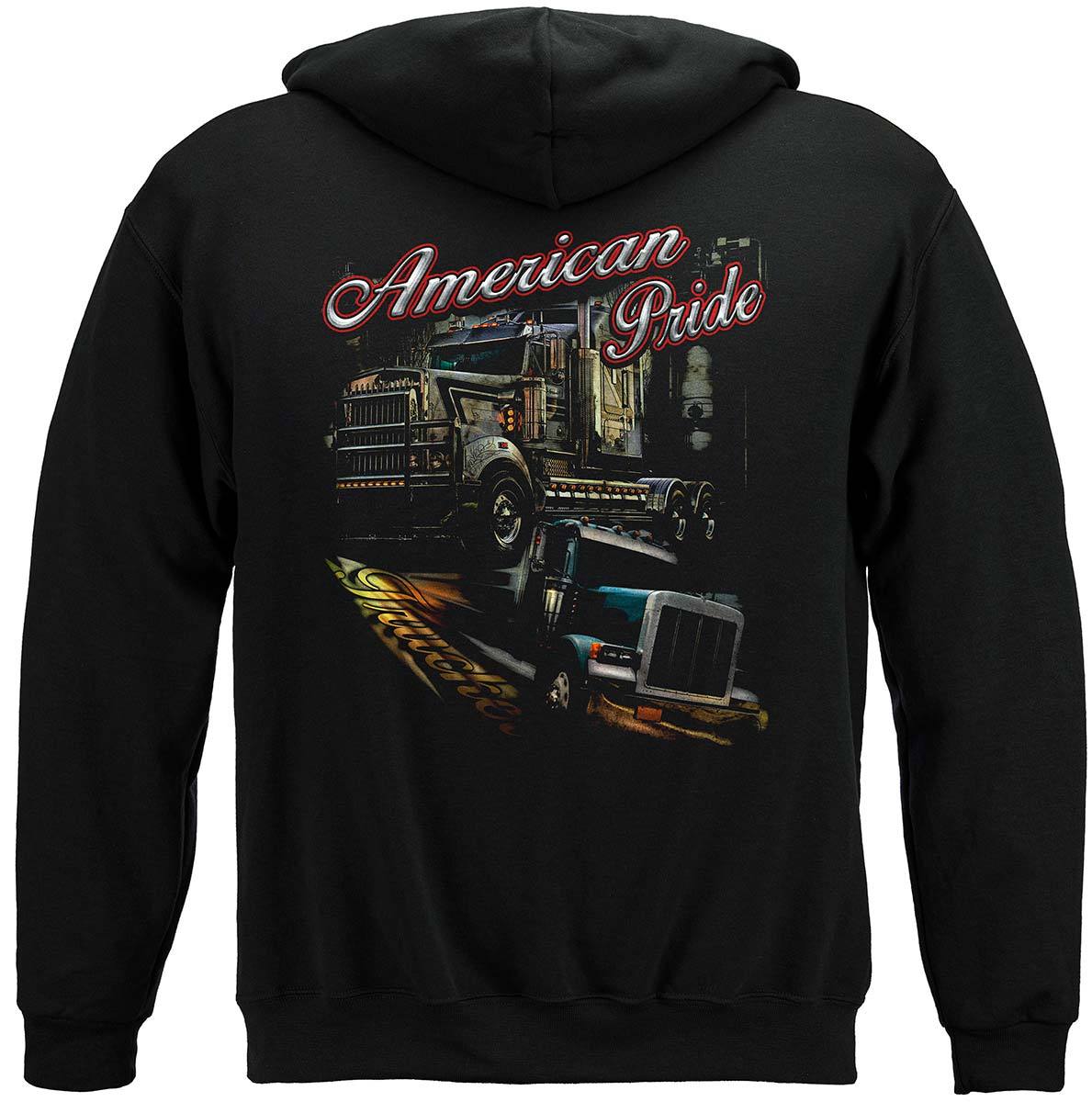 Trucker American Pride Premium Hooded Sweat Shirt