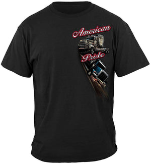 More Picture, Trucker American Pride Premium Hooded Sweat Shirt