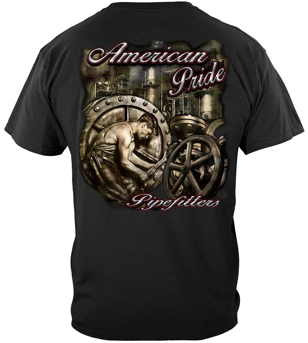 American Pride Pipefitters Premium Hooded Sweat Shirt