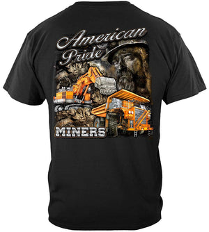 More Picture, American Pride Miners Premium Hooded Sweat Shirt