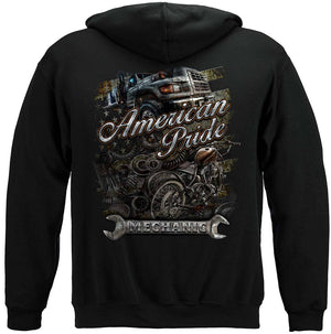 More Picture, American Pride Mechanic Premium Hooded Sweat Shirt