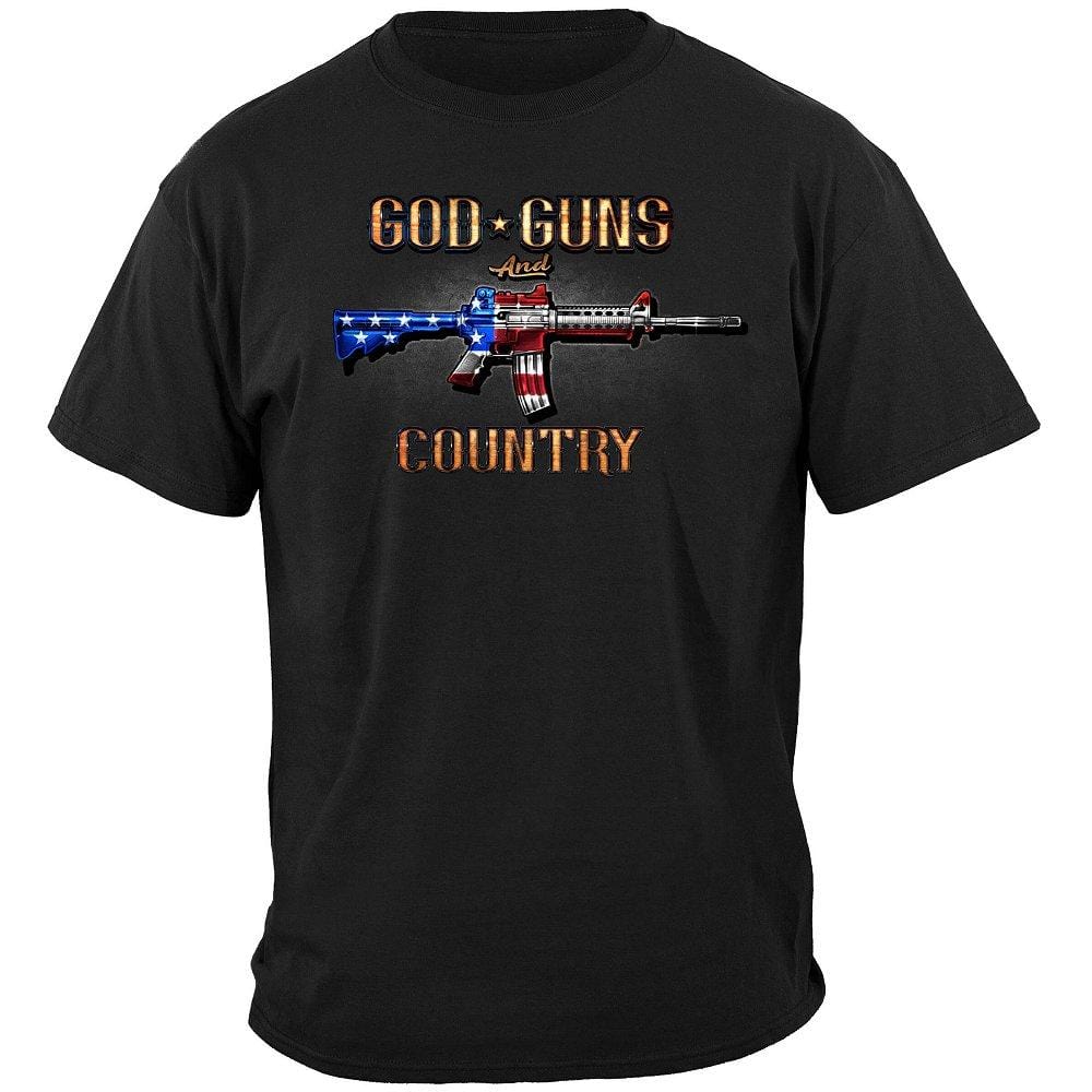 2nd Amendment God, Guns &amp; Country Premium Men&#39;s T-Shirt