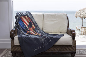 More Picture, 2nd Amendment Skull of Freedom Come and Take It Premium Plush Blanket