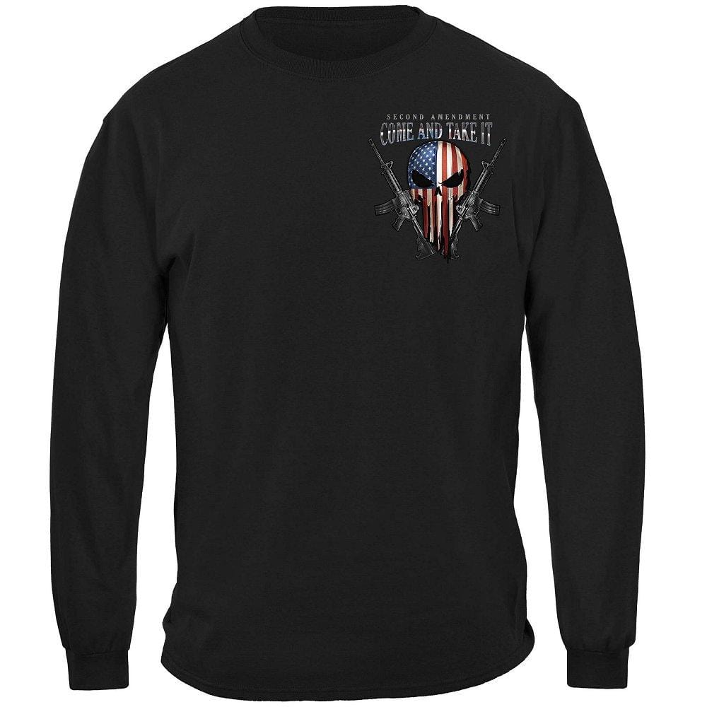 2nd Amendment Skull Of Freedom Hooded Sweat Shirt