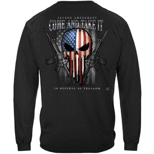 More Picture, 2nd Amendment Skull Of Freedom Hooded Sweat Shirt