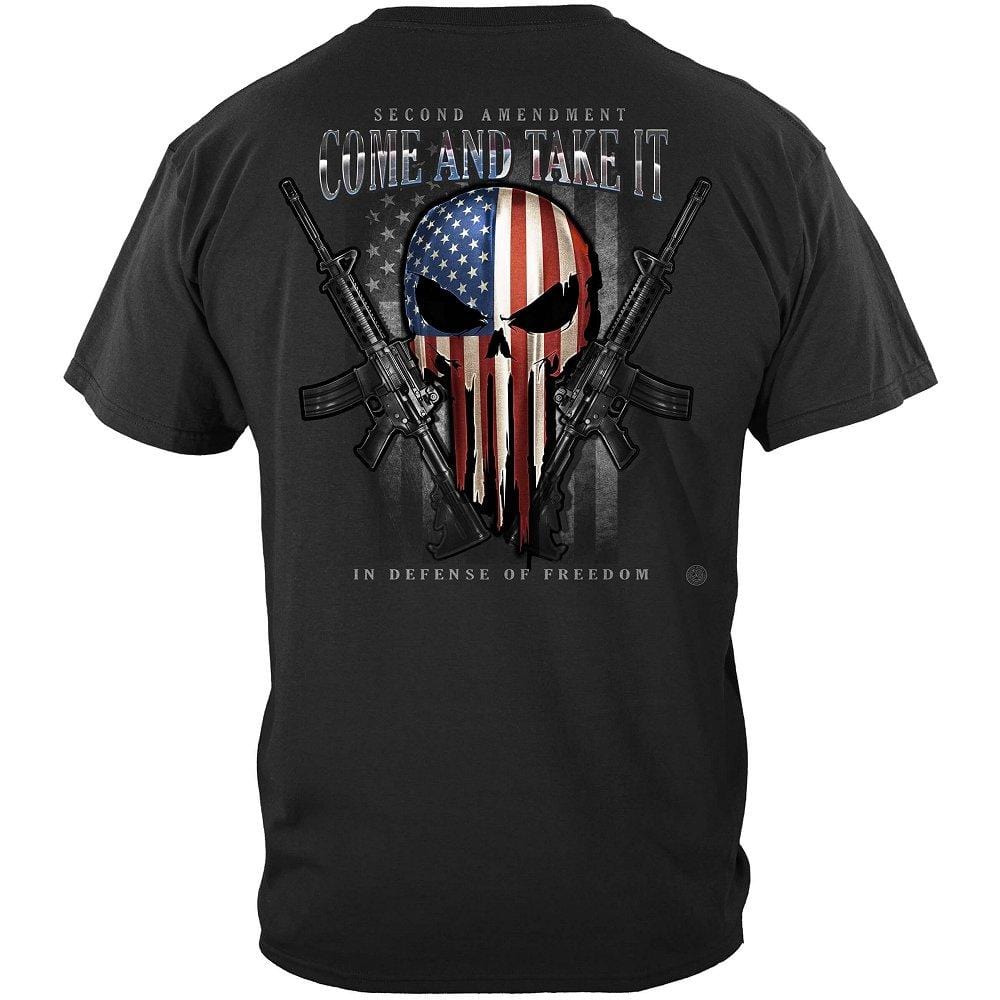 2nd Amendment Skull Of Freedom Hooded Sweat Shirt