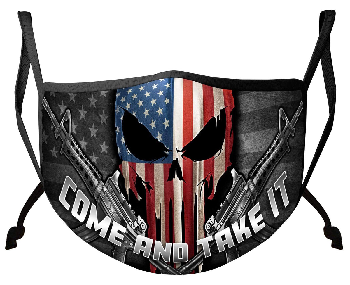 2nd Amendment Skull Of Freedom Face Mask
