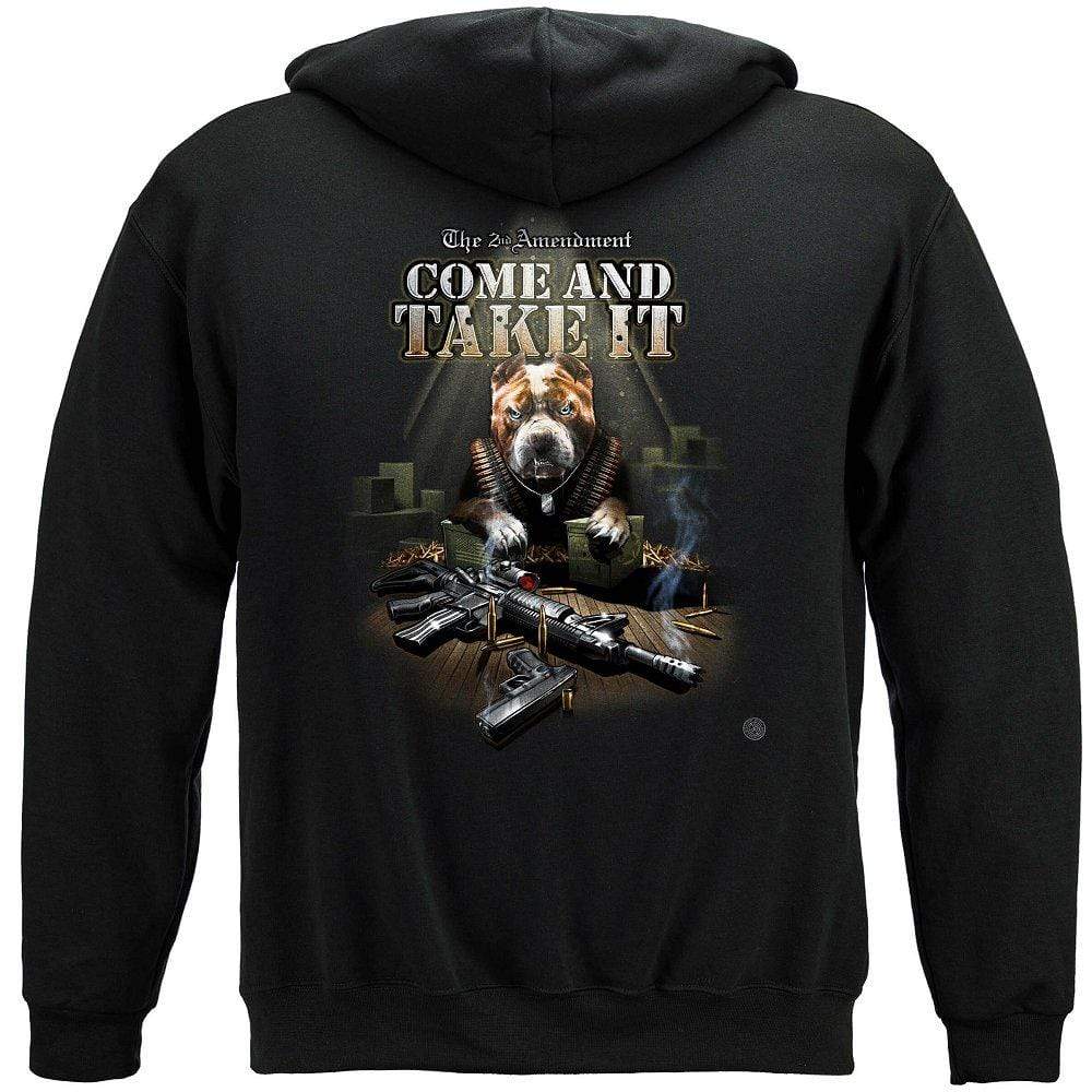 Come And Take It Pit Bull Premium Men's Hooded Sweat Shirt