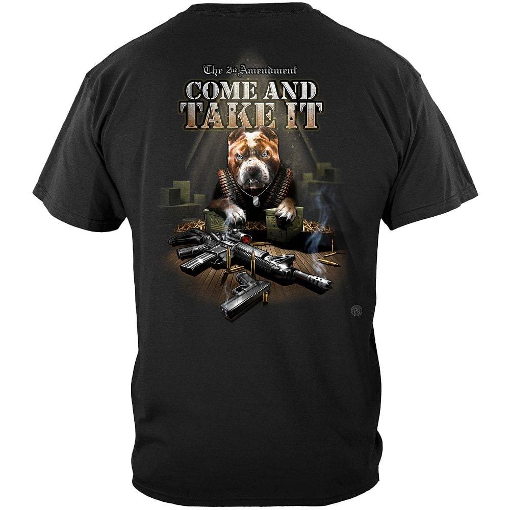 Come And Take It Pit Bull Premium Men&#39;s Hooded Sweat Shirt