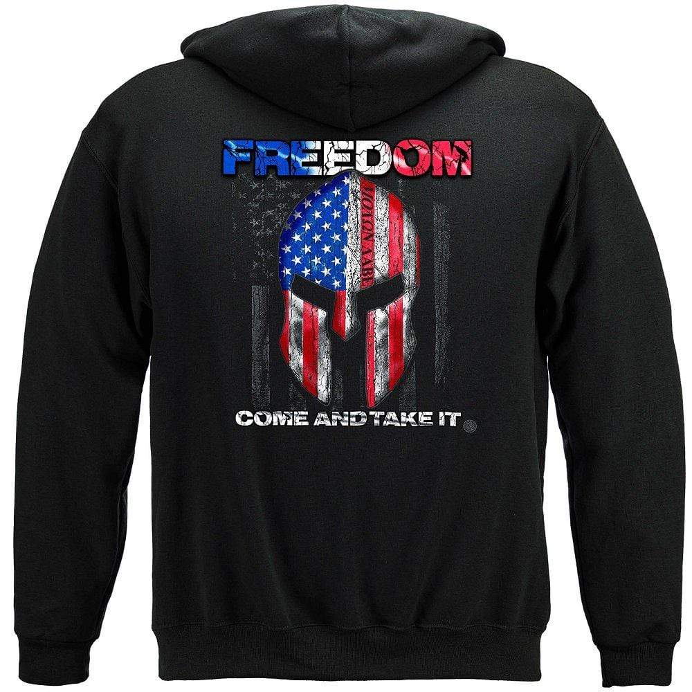 American Flag Freedom Come and Take it Premium Hooded Sweat Shirt