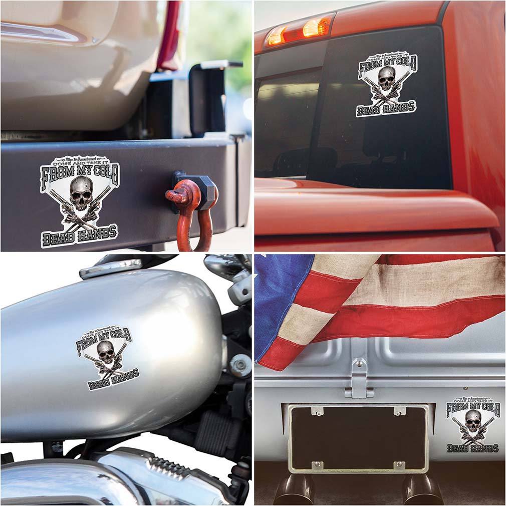2nd Amendment  Come and Take it From My Cold Dead Hands Premium Reflective Decal