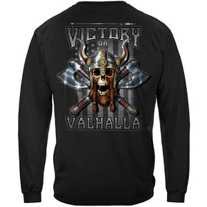 More Picture, Victory Or Valhalla American Flag Freedom Come and Take it Premium Long Sleeves