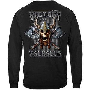 More Picture, Victory Or Valhalla American Flag Freedom Come and Take it Premium T-Shirt
