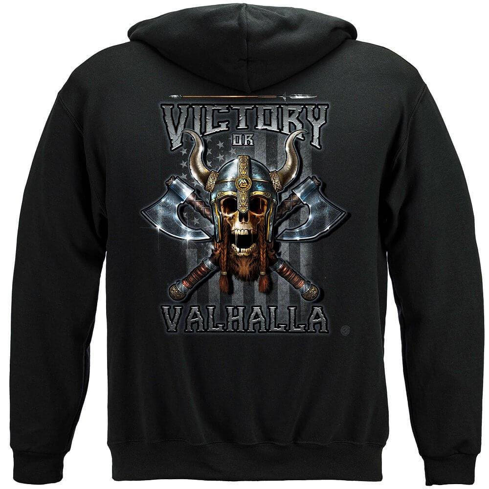 Victory Or Valhalla American Flag Freedom Come and Take it Premium Hooded Sweat Shirt