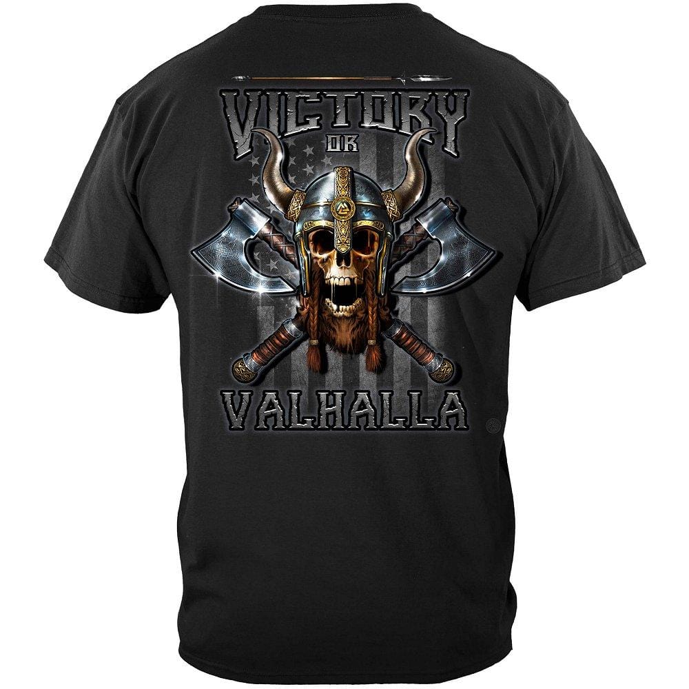 Victory Or Valhalla American Flag Freedom Come and Take it Premium Long Sleeves