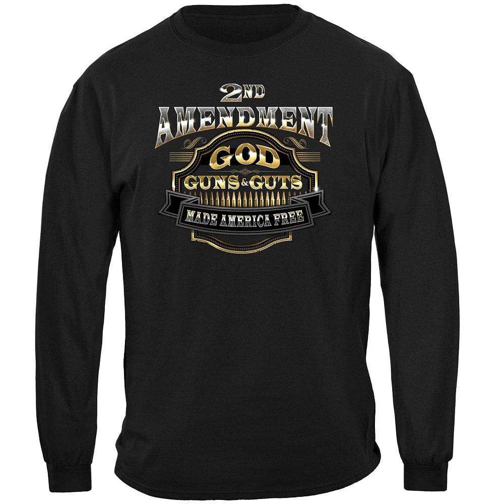 2nd Amendment God Guns And Guts Premium T-Shirt