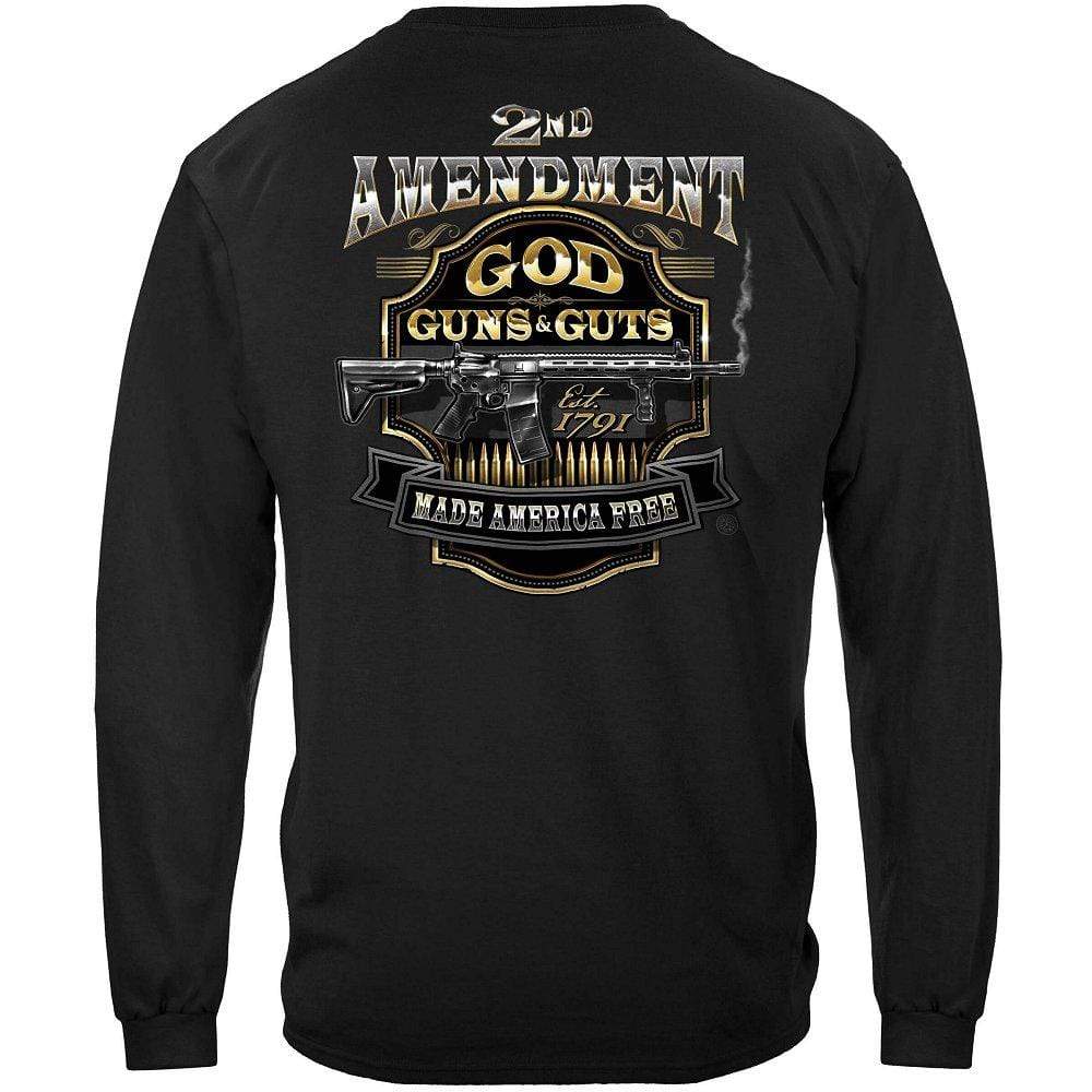 2nd Amendment God Guns And Guts Premium T-Shirt