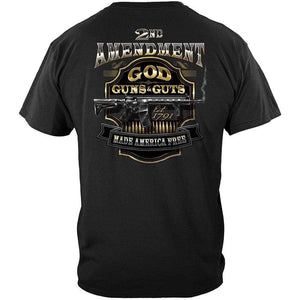 More Picture, 2nd Amendment God Guns And Guts Premium T-Shirt