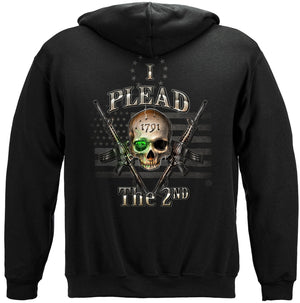 More Picture, 2nd Amendment I Plead The 2nd Premium Hooded Sweat Shirt