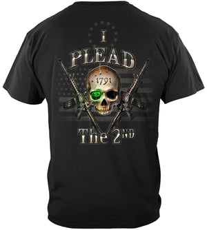 More Picture, 2nd Amendment I Plead The 2nd Premium Hooded Sweat Shirt