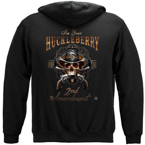 More Picture, 2nd Amendment I Am Your HuckleBerry Premium Hooded Sweat Shirt