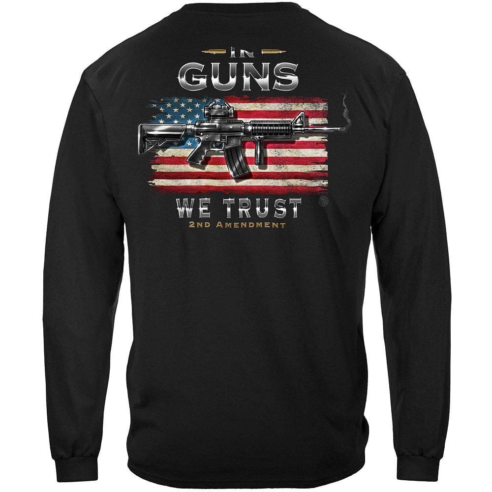 2nd Amendment In Guns We Trust Premium Hooded Sweat Shirt