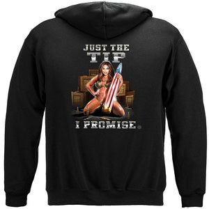 More Picture, 2nd Amendment Just the Tip Premium Hooded Sweat Shirt