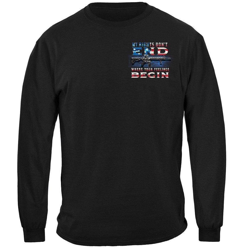 2nd Amendment My Rights Don&#39;t end Premium Long Sleeves