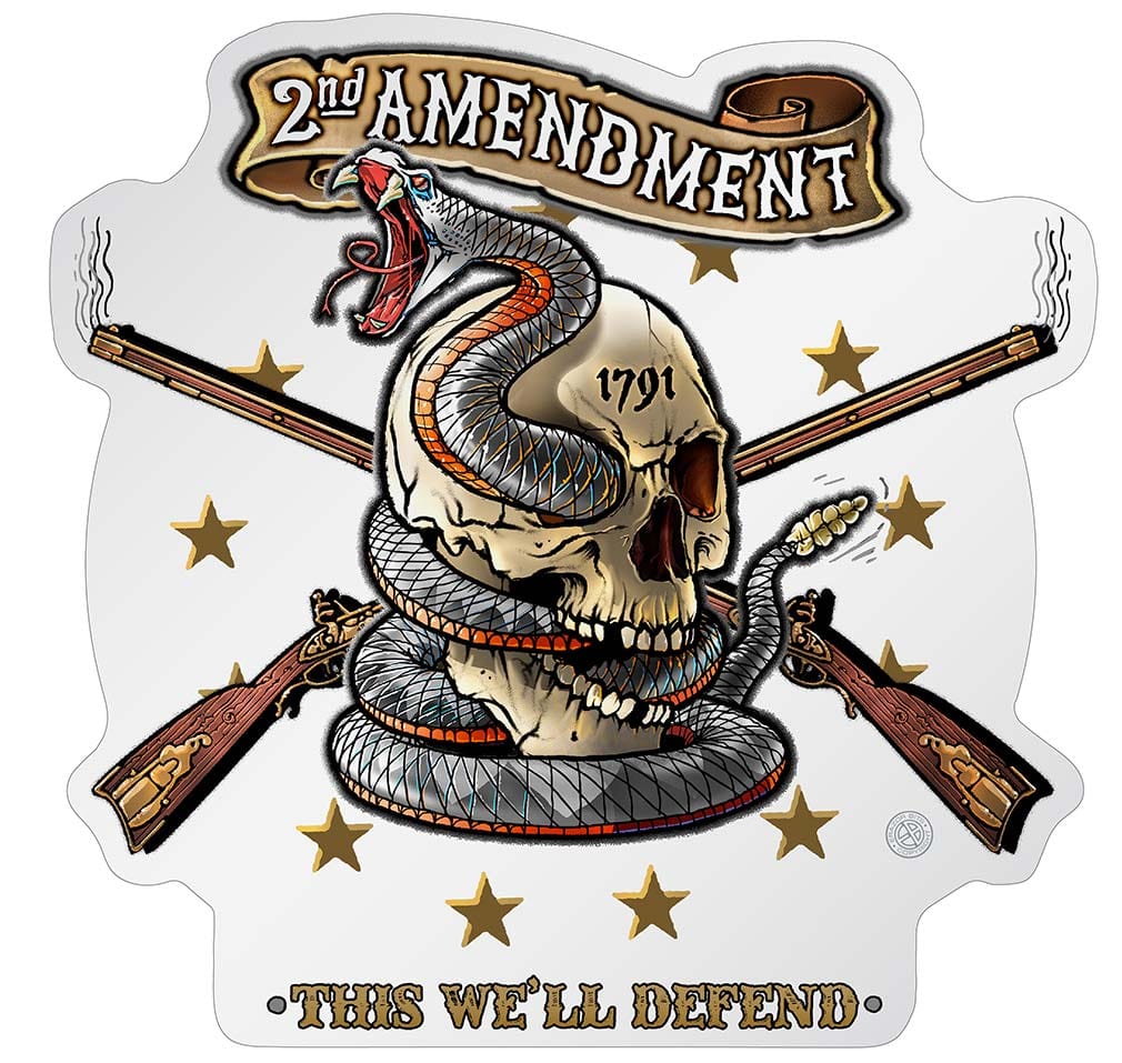 2nd Amendment Tattoo This We&#39;ll Defend Premium Reflective Decal