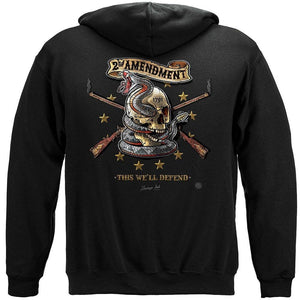 More Picture, 2nd Amendment Tattoo This We'll Defend Premium Hooded Sweat Shirt