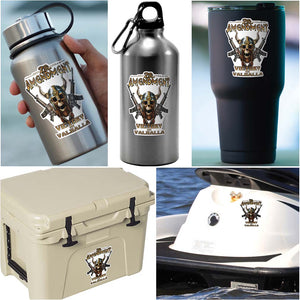 More Picture, 2nd Amendment Viking Warrior Premium Reflective Decal