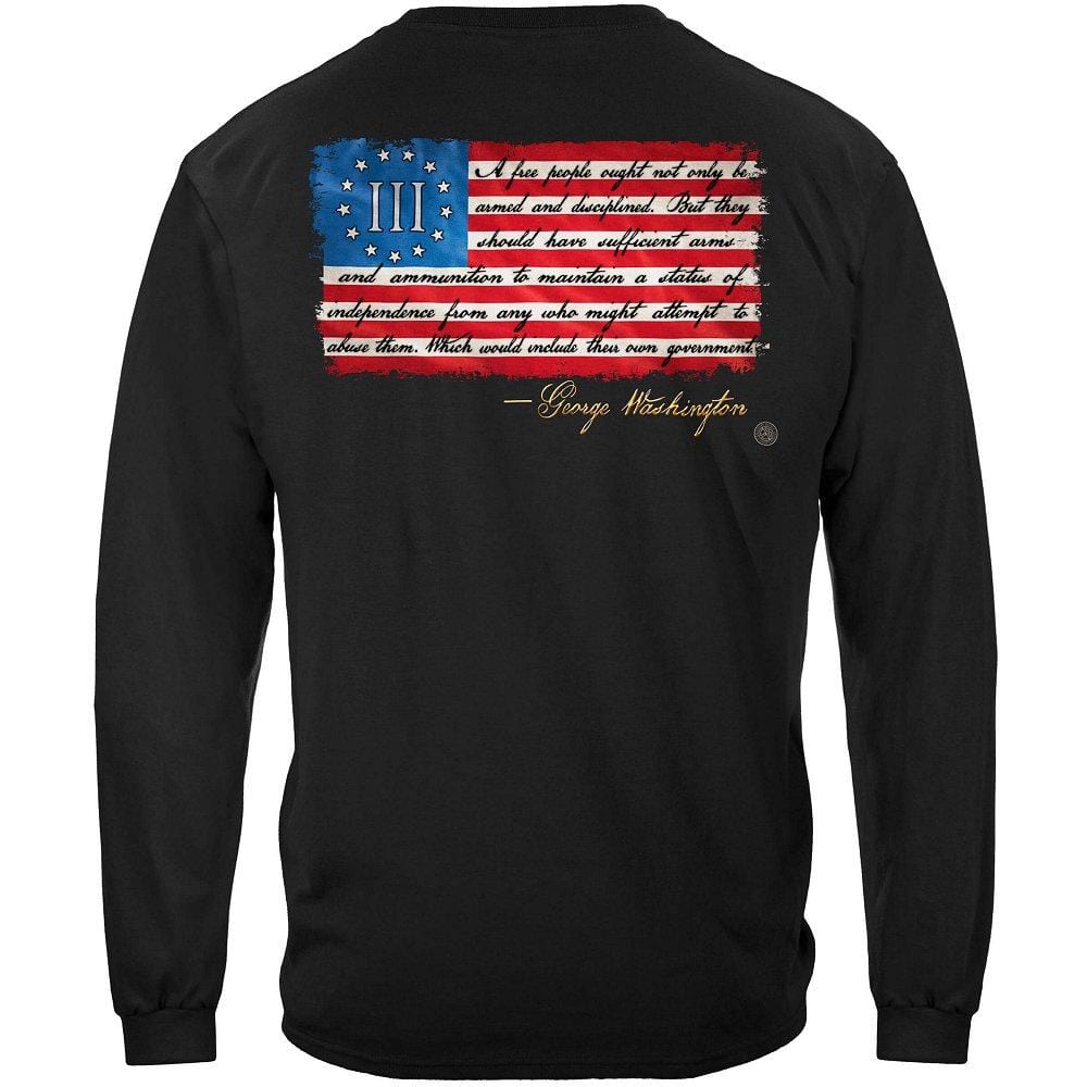 2nd Amendment George Washington Premium Hooded Sweat Shirt