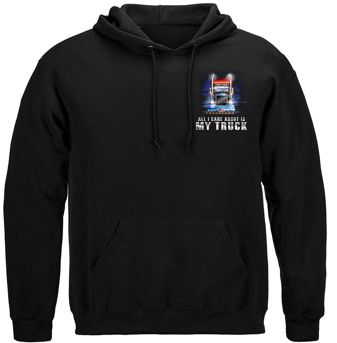 Trucker All I Care About Is My Truck Premium Long Sleeves