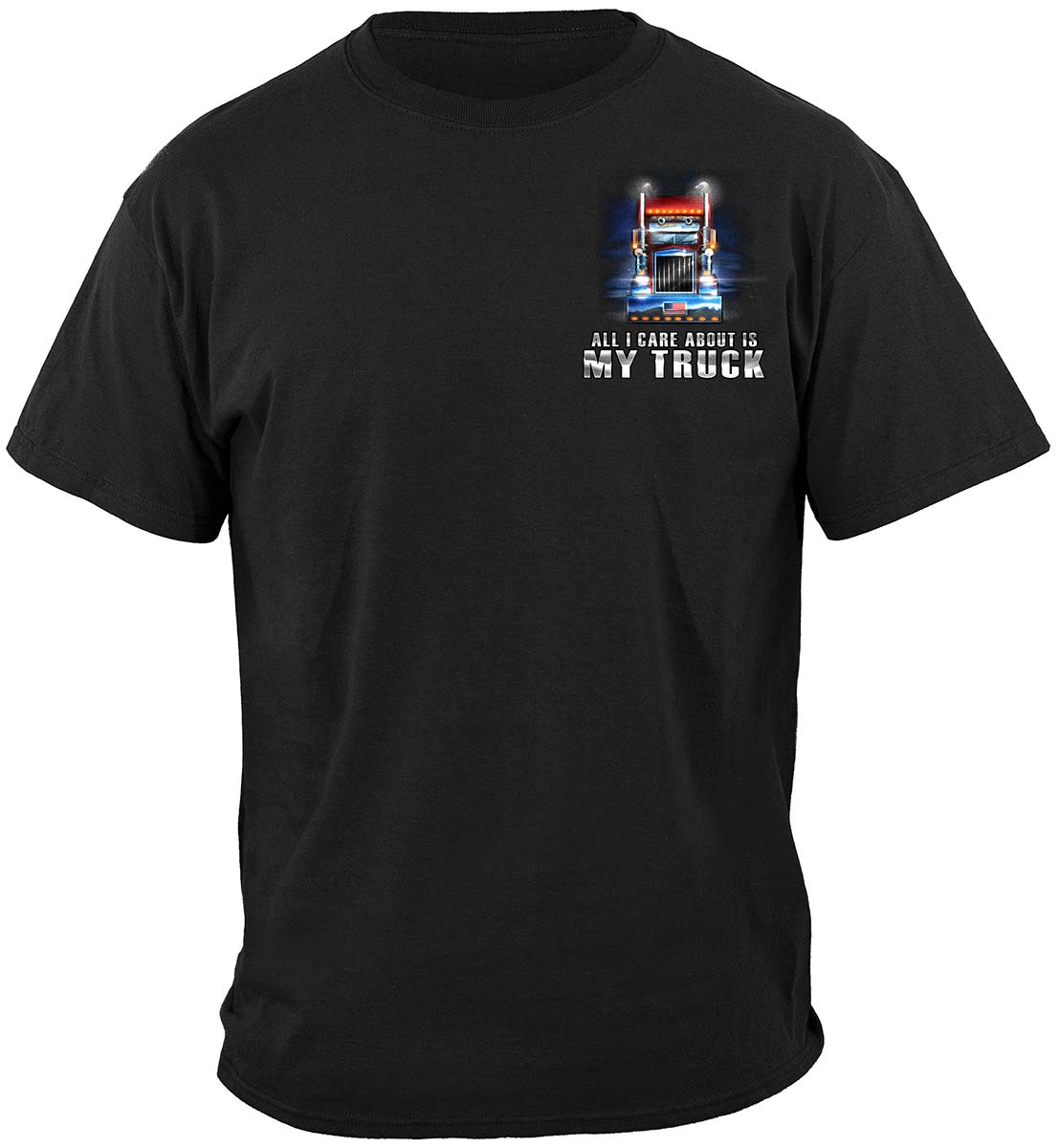 Trucker All I Care About Is My Truck Premium Long Sleeves