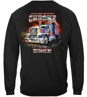 More Picture, Trucker CTTB American Night Train Premium Hooded Sweat Shirt
