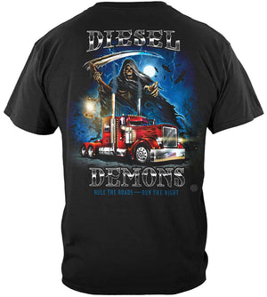 More Picture, Trucker CTTB Road Reaper Premium Hooded Sweat Shirt