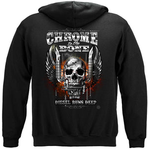 More Picture, Trucker CTTB Diesel Runs Deep Premium Hooded Sweat Shirt