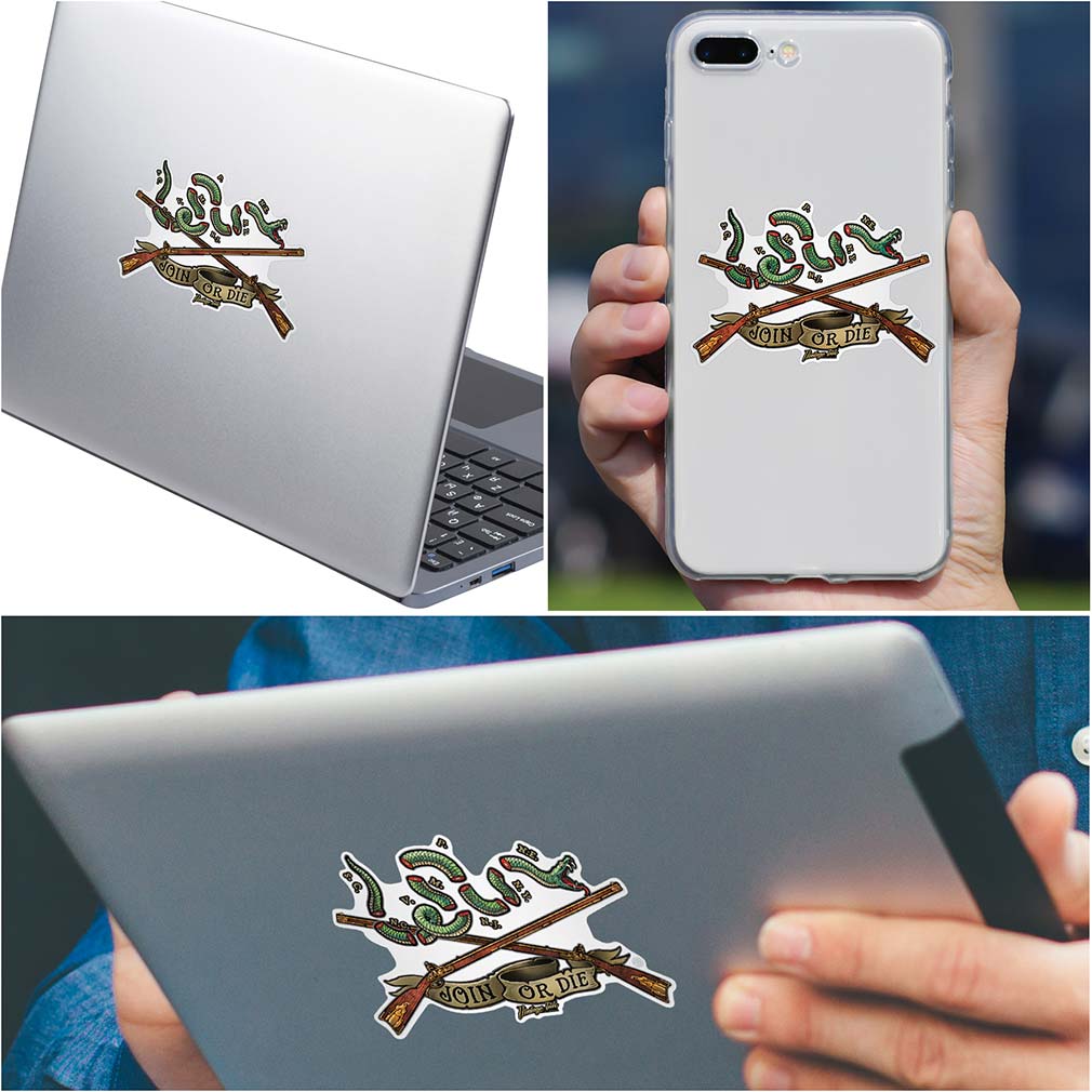2nd Amendment join Or Die Premium Reflective Decal