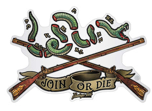 More Picture, 2nd Amendment join Or Die Premium Reflective Decal