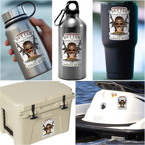 More Picture, 2A Judged By 12 than Carried By 6 Premium Reflective Decal