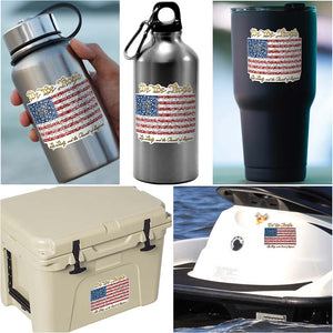 More Picture, 1st Amendment Betsy Ross Flag We the People Premium Reflective Decal