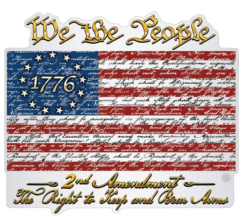 2nd Amendment Betsy Ross Flag We the People Premium Reflective Decal