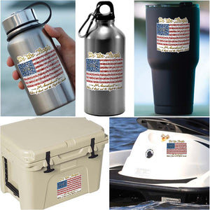 More Picture, Constitution Betsy Ross Flag We the People Premium Reflective Decal