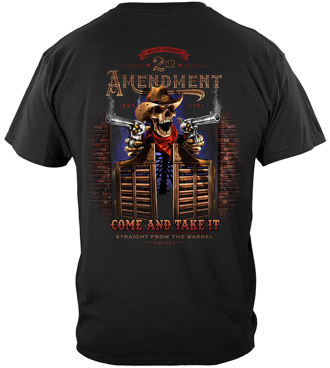 2nd Amendment Saloon Betsy Ross Flag We the People Come and take it Premium T-SHIRT