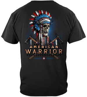 More Picture, American Indian First Nation Warrior Premium T-SHIRT