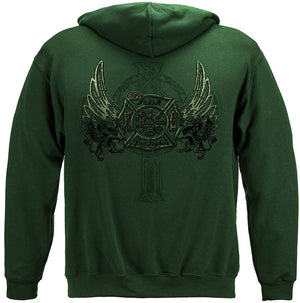 More Picture, Elite Breed Irish Firefighter Premium Hooded Sweat Shirt