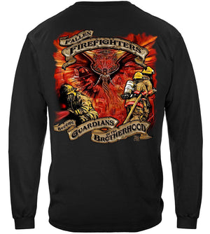 More Picture, Fallen Firefighters Guardians T-Shirt Premium Long Sleeves